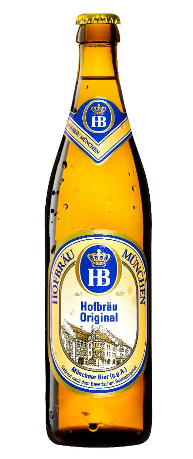HB-Münchener Hofbräu Original Bierflasche 0,5L