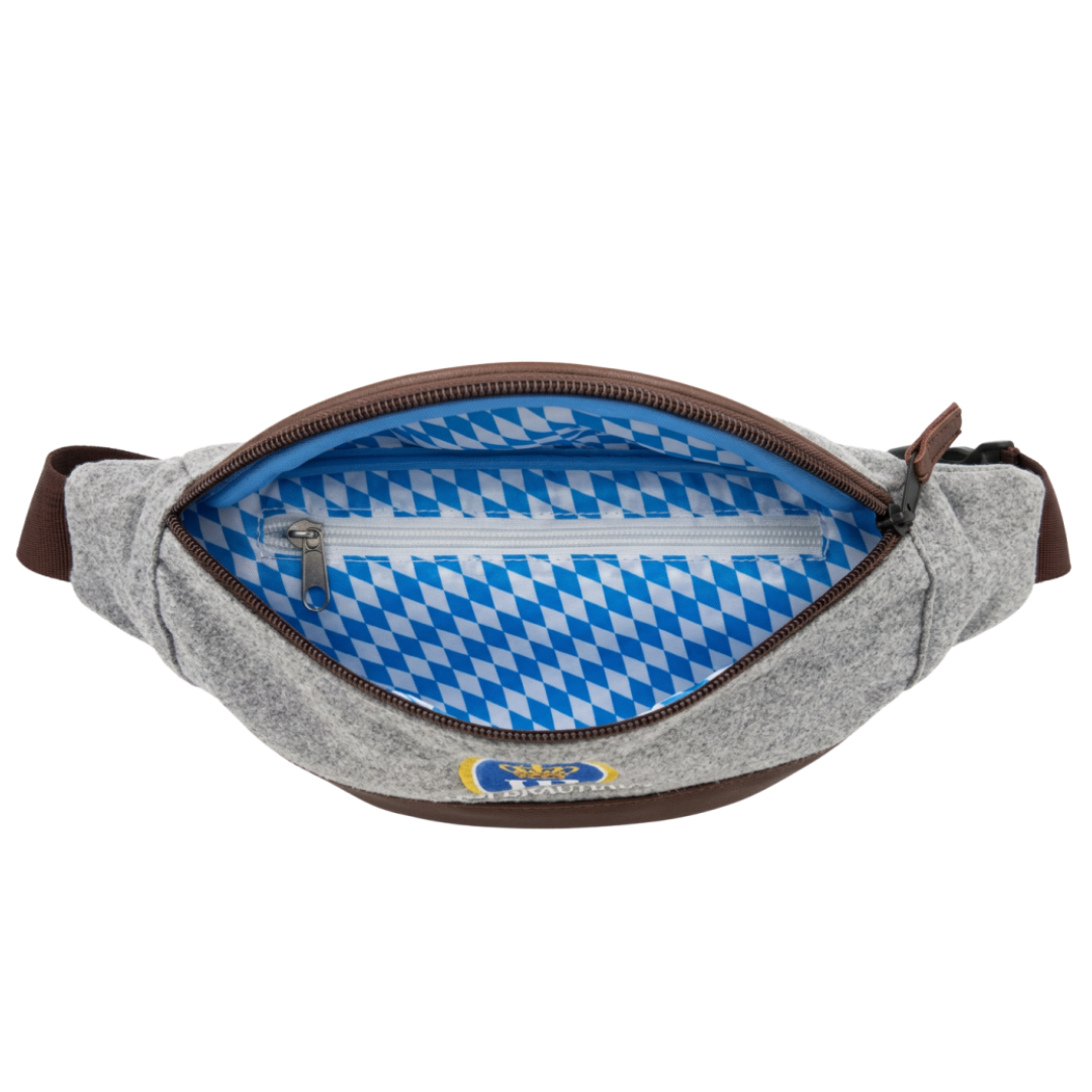 grau braune Bauchtasche mit HB Logo